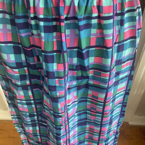 Vintage SG Sport Jewel Tone Grid Pattern Plaid Skirt Womens Plus Size 1X - Picture 4 of 10